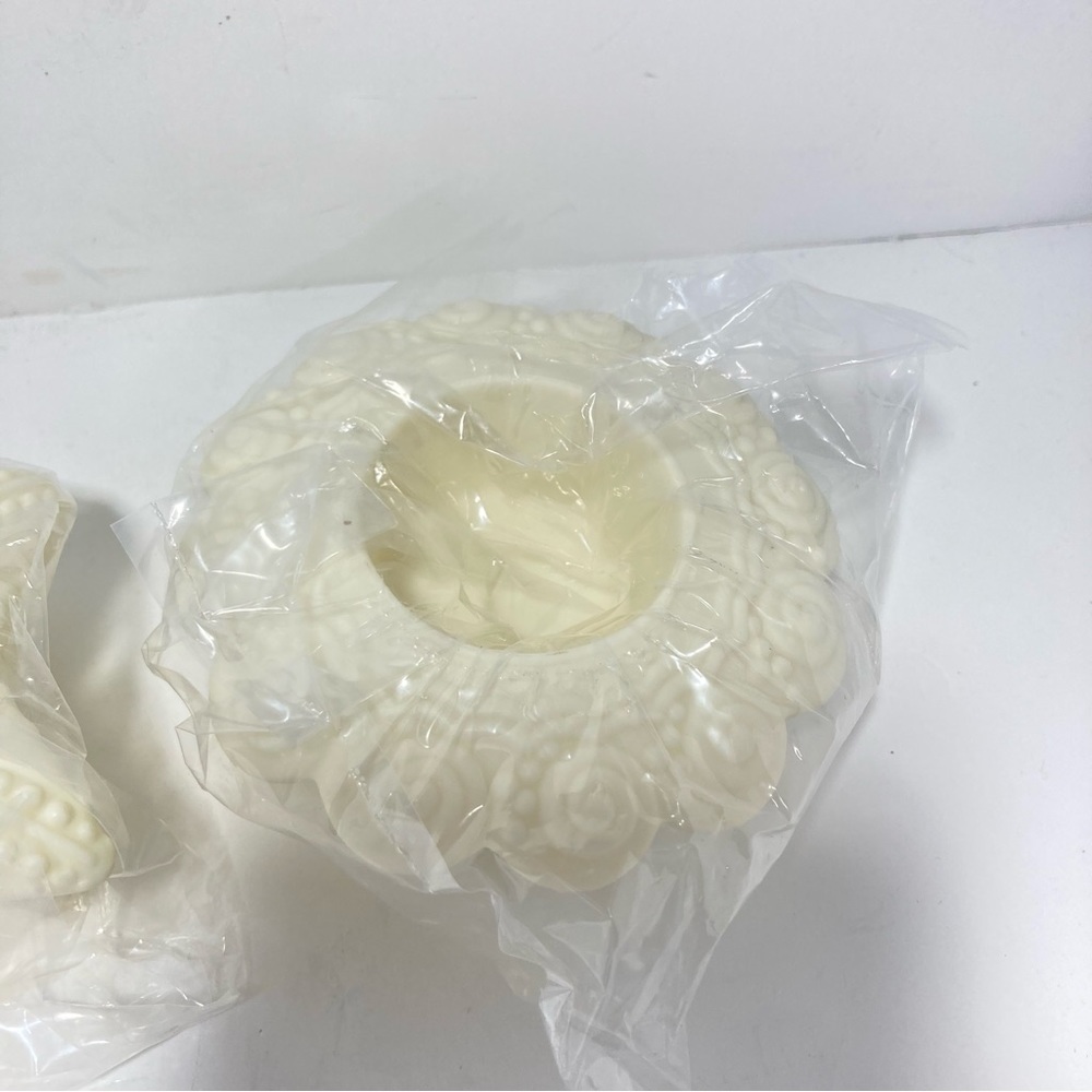 PartyLite Sea Drifters Candle Holders Tea Light Votive Bisque Set of 3 - Picture 12 of 16